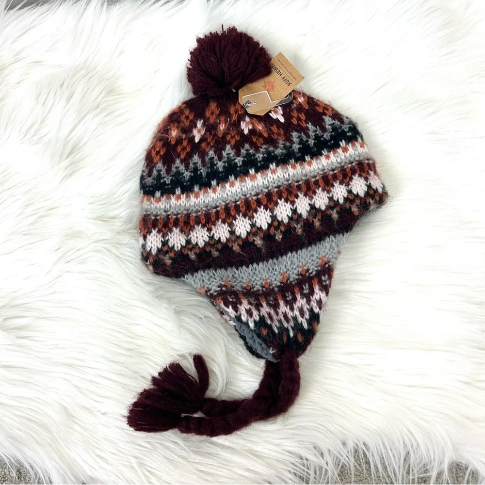 NWT Ruff Hewn Winter Fair Isle Knit Hat
